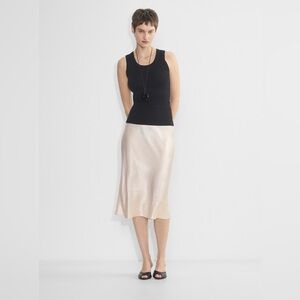 Aritzia Babaton Satin Slip Skirt Denude Size 4